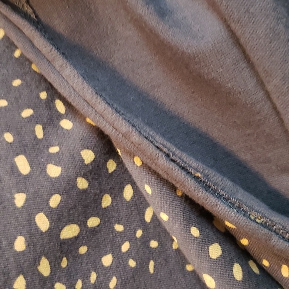 Z Supply Short Sleeve Slate Gray with Tan Spots Crop Top, Small - Picture 4 of 6